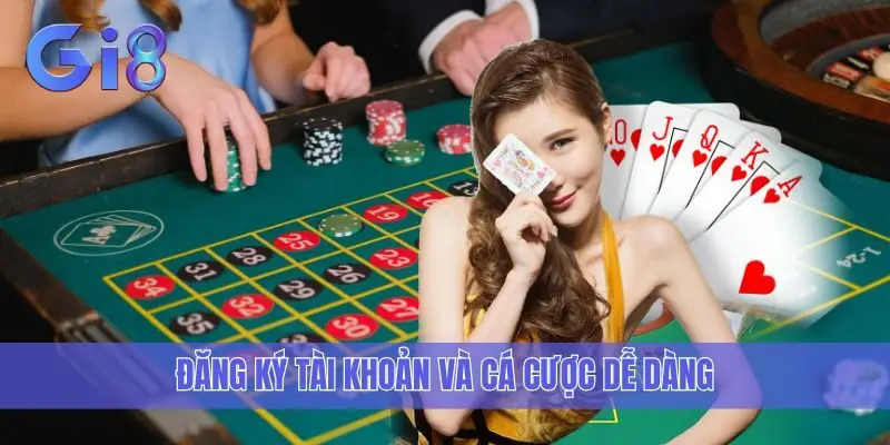 Đăng ký tài khoản và cá cược dễ dàng